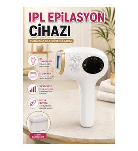 IPL Epilasyon Cihazı – LCD Ekran, Değiştirilebilir Başlıklar ve Taşıma Çantalı Set