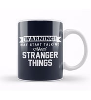 Warning May Start Talking About Stranger Things Kupa Bardak Porselen