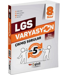 Lgs Varyasyon Son 5 Yıl Konu Konu Çıkmış Sorular Gizli Yayınları