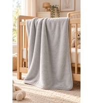 Wellsoft Bebek Çocuk Battaniyesi 100x150cm Çift Taraflı Kundak Puset Örtüsü