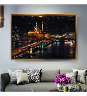 Altın Çerçeveli dekoratif tablo a865 (Gold)