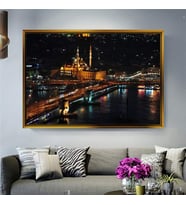 Altın Çerçeveli dekoratif tablo a865 (Gold)