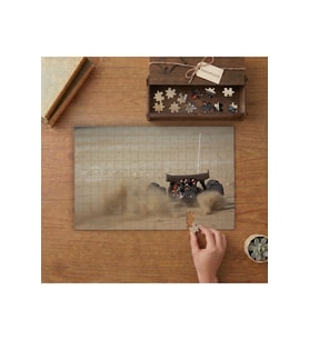 Ralli Yarışı - Oyuncak Araba Tasarımı 240 parça Ahşap Puzzle Ahşap Kutuda MP01012
