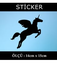 uçan kanatlı at etiket sticker - 2adet çıkartma araba motosiklet kask atv tablet pc buzdolabı otomobil bilgisayar uyumlu
