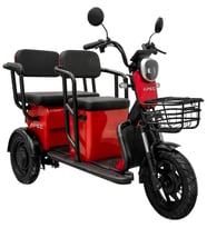 VOLTA APEC APM5 KIRMIZI (3 TEKERLEKLİ ELEKTRİKLİ  MOTOSİKLET 3 KİŞİLİK)