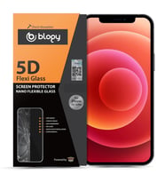 Blogy iPhone 12 / 12 Pro ile Uyumlu Flexi 5D Ekran Koruyucu (Şeffaf)