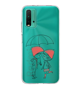 Xiaomi Poco M3 Uyumlu Kapak Aşk Tasarımlı Şeffaf Silikon Kılıf