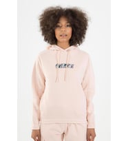 Maraton Comfort Kadın Kapüşonlu Pudra Sweatshirt