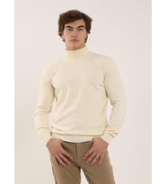 Kemik Erkek Slim Fit Düz Klasik Tam Balıkçı Yaka Triko