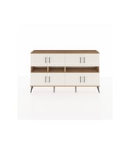 Arges Konsol 8 Raflı 8 Kapaklı 176x30x99 Çam-Aytaşı/Çam