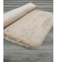 Bej Halı Modern Düz Stil Salon Halısı Yumuşak Tüylü Yüzeyli Dekoratif Çocuk Odası