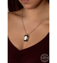 Swarovski Crystal Kadın Panter Gümüş Kolye
