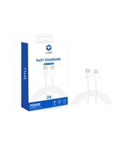 LITO Apple C-Lightning Kablo, 2 Metre Örgü Tasarım LD04 (Beyaz)