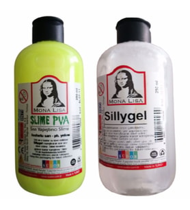 Monalisa Slime Fosforlu Sarı (slaym) Sıvı Yapıştırıcı 250ml + Pva 250ml