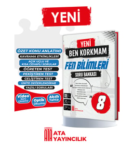 8. Sınıf Yeni Ben Korkmam Fen Bilimleri Soru Bankası