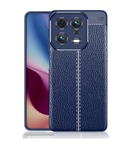 Xiaomi Mi 13 Kılıf Zore Niss Deri Desenli Silikon Kılıf (Lacivert)