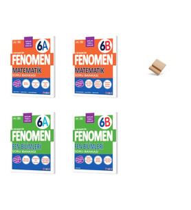 Fenomen 6. Sınıf Maarif 6A ve 6B Matematik + Fen Bilimleri 4lü Soru Bankası + Telefon Standı