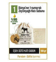 %100 Doğal Eşek Sütü Ve Zeytinyağlı Katı Sabun Eşek Sütlü El Sabunu 150 Gr