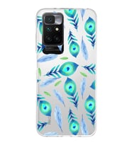 PrintiFy Xiaomi Redmi 10 ile Uyumlu 1mm Slim Fit Nazar Boncuğu 3 Baskılı Şeffaf  Kılıf