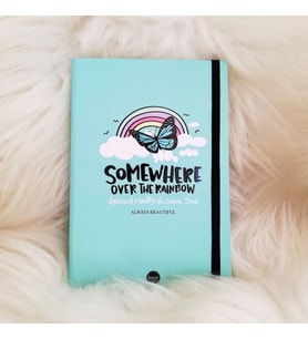 Somewhere Over The Rainbow Lastikli Defter