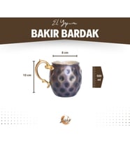 BAKIR KUPA GAMZELİ MODEL 2Lİ OKSİTLİ RENK
