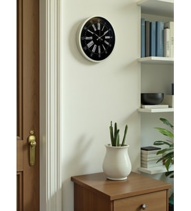 36 Cm Krem Modern Duvar Saati (Standart)