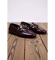 Kadın Loafer Ayakkabı Metal Toka Detaylı Düz Topuk Badem Burun Suni Deri Rahat Günlük Modern Şık