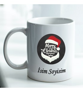 Yılbaşı Temalı Kişiye Özel İsim ve Fotoğraf Baskılı Kupa Bardak No:004