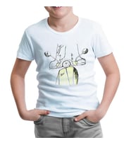 Vespa Beyaz Çocuk Tshirt
