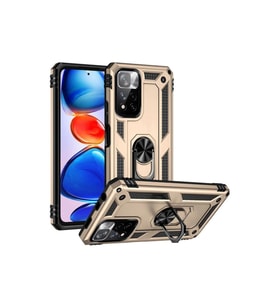 Xiaomi Redmi Note 11 Pro Plus 5g Kılıf Sofya Yüzüklü Silikon Kapak - Gold