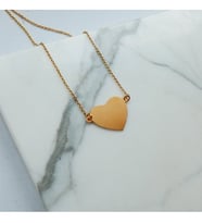 Kişiye Özel 925 Ayar Gümüş Kalp Kolye (Gümüş)