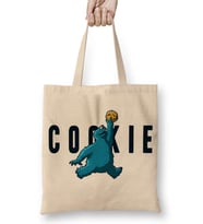 Monster Cookies Cookie Kurabiye Canavarı Bez Çanta Uzun Saplı