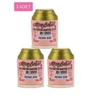 3 Adet Altınbaşak Oya ve Dantel İpi 20 gr - Royaleks - No: 656