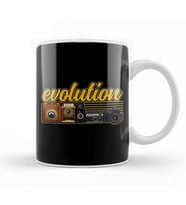 Funny Evolution Of The Camera Photography Kupa Bardak Porselen