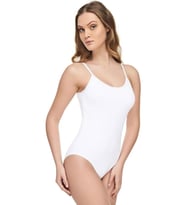 Tutku Elit Kadın Modal Likralı İp Askılı Kancalı Body 2004 - 3 Adet (Beyaz)