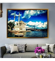Altın Çerçeveli dekoratif tablo l876 (Gold)