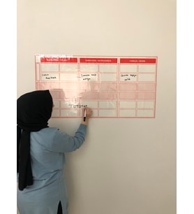Tutunabilir Kağıt Kanban Planlayıcı Takvim Planner Yazı Tahtası Akıllı Kağıt Tahta + Kalem 100 x 52