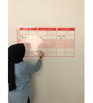 Tutunabilir Kağıt Kanban Planlayıcı Takvim Planner Yazı Tahtası Akıllı Kağıt Tahta + Kalem 100 x 52