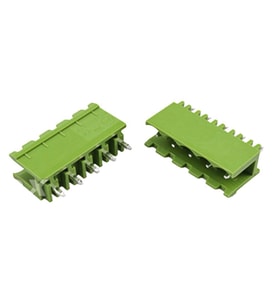 5 Pin Geçmeli Klemens 180' Erkek 5.08mm Yeşil