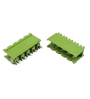 5 Pin Geçmeli Klemens 180' Erkek 5.08mm Yeşil