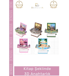 #Anahtarlık Minyatür Hediye Aksesuar Kitap Sever Tasarım Çanta Süsü Kitap Şeklinde 3D Anahtarlık
