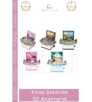 #Anahtarlık Minyatür Hediye Aksesuar Kitap Sever Tasarım Çanta Süsü Kitap Şeklinde 3D Anahtarlık