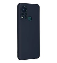 İnfinix 11S Kılıf Nano Içi Kadife Silikon - Lacivert