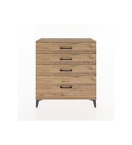 Arges Şifonyer 4 Çekmeceli 88x30x96 Çam-Çam