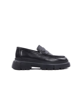 Shoetyle - Hakiki Deri Siyah Renk Günlük Erkek Ayakkabı - 250-132470