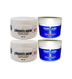 Çörek Otu Kremi XL Boy Rahatlatıcı Krem 2x200 ml+Painclass Kuyruk Yağı 2x100 ml Kremi
