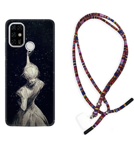 Casper E30 F20 X20 Kılıf Boyun Asklı Rasta Silikon Star Woman 1332