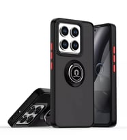 Xiaomi Mi 14t Montreal Yüzüklü Silikon Kapak - Siyah