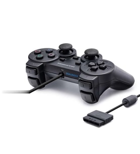 Ergonomik Kablolu Gamepad PS2 Uyumlu Siyah HD303