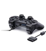 Ergonomik Kablolu Gamepad PS2 Uyumlu Siyah HD303